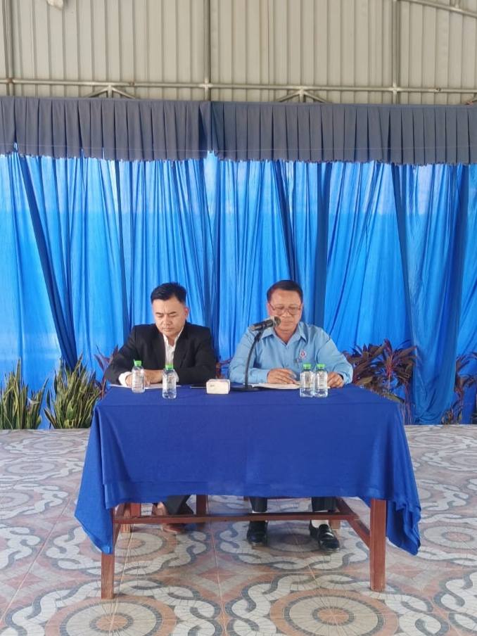 ພະແນກເຕັກໂນໂລຊີ ແລະ ການສື່ສານຈັດກອງປະຊຸມເຜີຍແຜ່ການນຳໃຊ້ສື່ສັງຄົມອອນລາຍໃຫ້ມີຄວາມປອດໄພ ໃຫ້ນ້ອງນັກຮຽນໂຮງຮຽນ ສາມັນ ກີນນອນ ຊົນເຜົ່າ